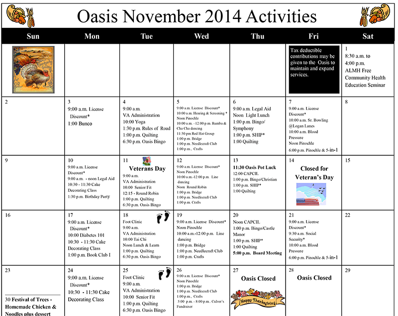 Oasis Calendar