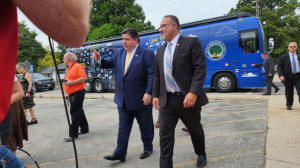 TCS: At Fairfield Elementary in Springfield Wednesday U.S. Education Secretary Miguel Cardona and Illinois Gov. J.B. Pritzker meet